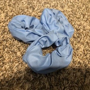 Blue scrunchies